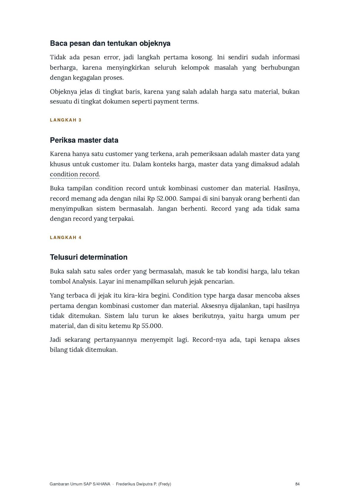 Penelusuran kasus harga